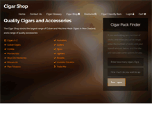 Tablet Screenshot of cigarshop.co.nz